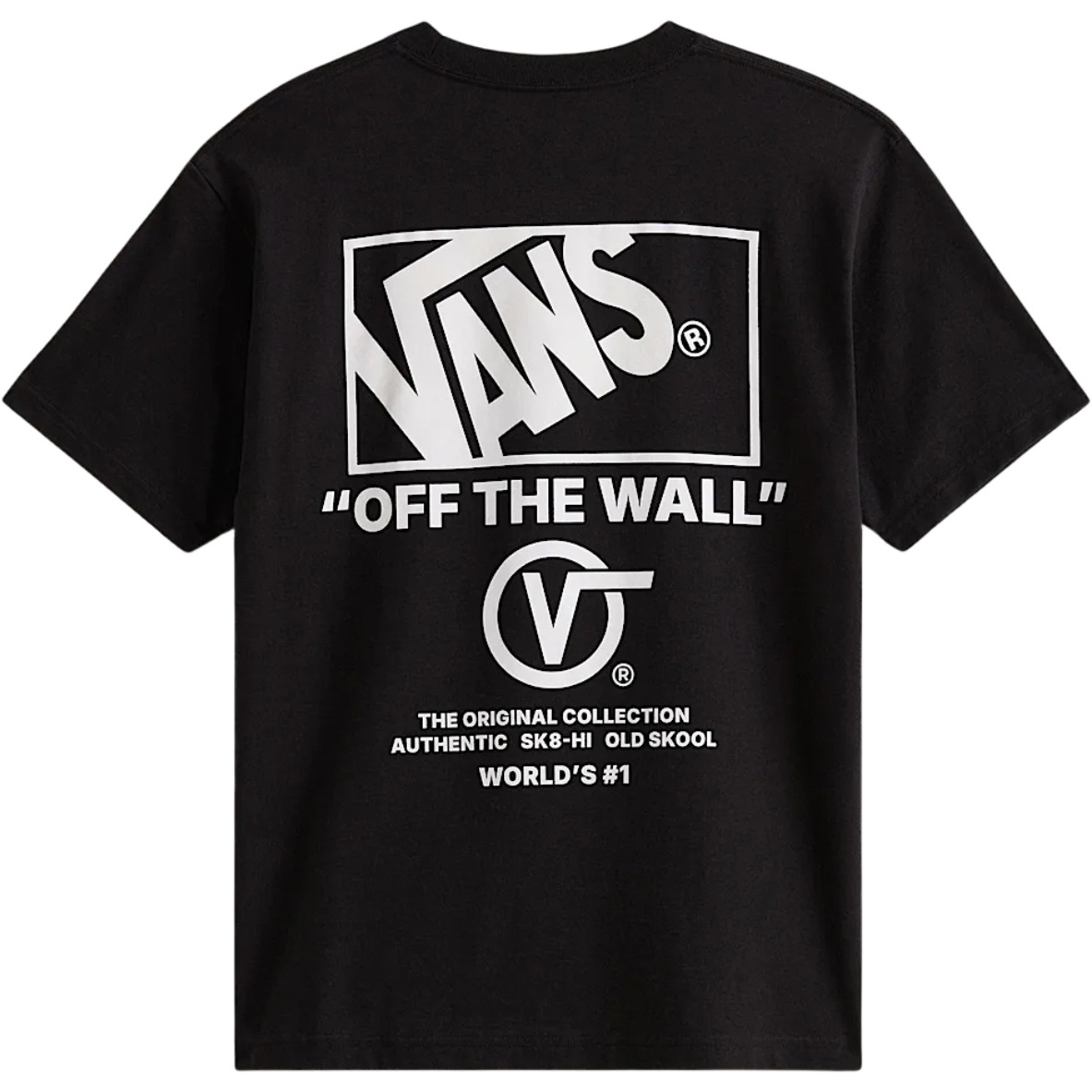 2026 Vans Mens Stockpile T-Shirt VN000PEWY28 - Black / White